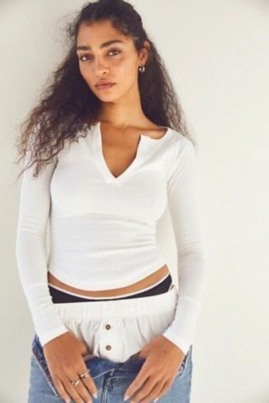 Pilcro x anthopologie Billie Layering Top NWOT